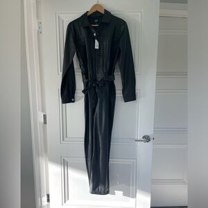 Gap leather jumpsuit NWT